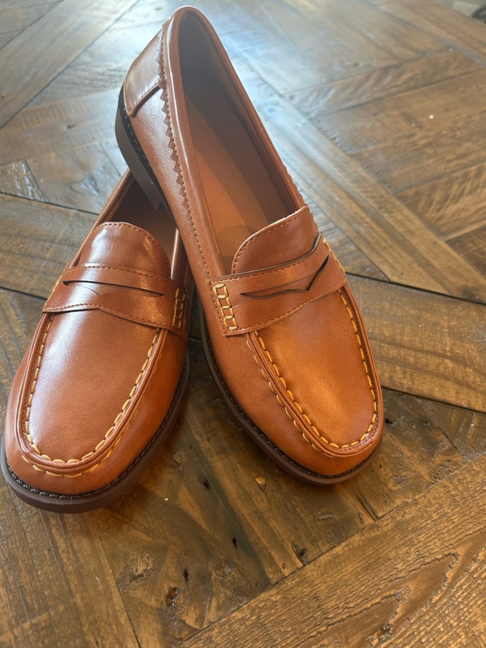 Men's Classic Penny Loafers in Tan Brown